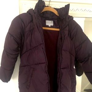 maoo garden Girls Winter Long Jacket Puffer Jacket - Purple size 9-10